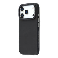YOUNGKIT Matte Finish Leather Cover with Magsafe for iPhone 17 Pro Max (BLACK)