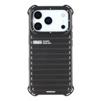 Protective Apple iPhone Back Cover - YOUNGKIT Suitcase Textured Luggage Series Magsafe Case for iPhone 17 Pro Max (Black) - Style 7