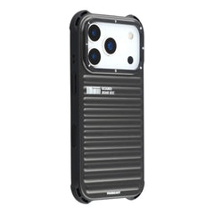 YOUNGKIT Suitcase Textured Luggage Series Magsafe Case for iPhone 17 Pro Max (Black)