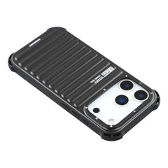 YOUNGKIT Suitcase Textured Luggage Series Magsafe Case for iPhone 17 Pro Max (Black)