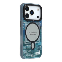 YOUNGKIT Technology Series Matte Finish Cover with Magsafe for iPhone 17 Pro Max - Blue
